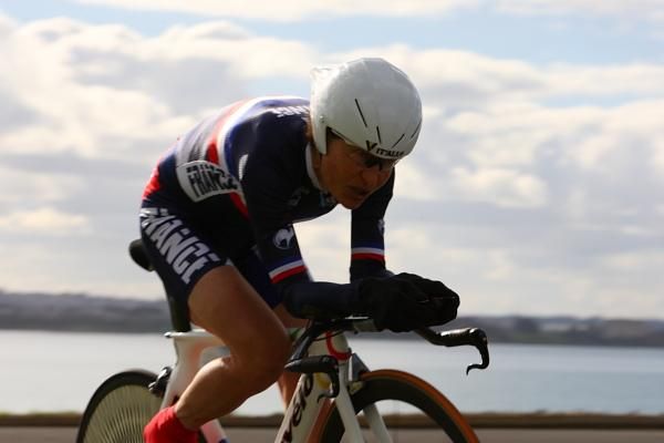 French great Jeannie Longo rides in the top five