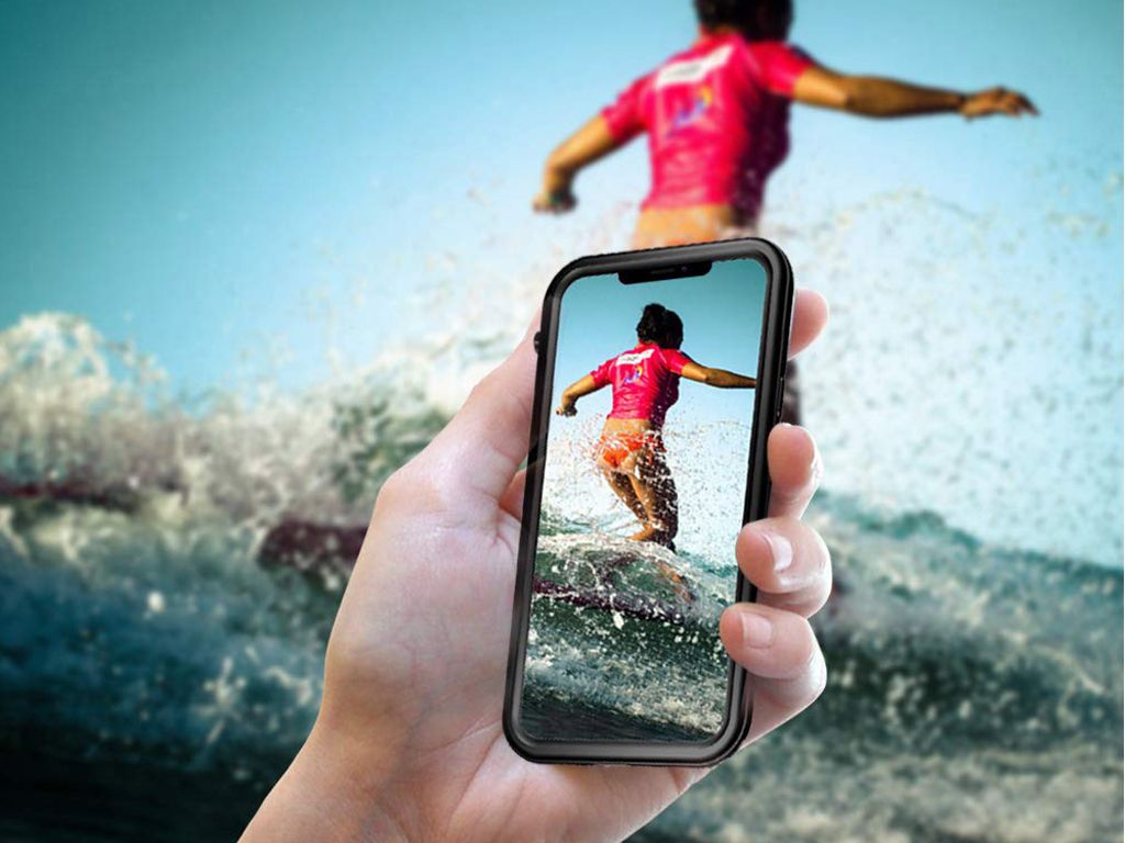 iPhone 11 Waterproof Case IP68 Waterproof Case for iPhone 11 Underwater Full Sealed iPhone 11 Case with Kickstand Snowproof Shockproof Dustproof Ideal for Diving Swimming Skiing 