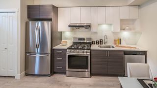 French door refrigerator in kitchen