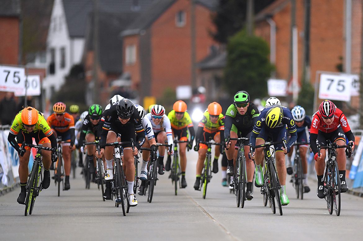 The Omloop van het Hageland finishing sprint