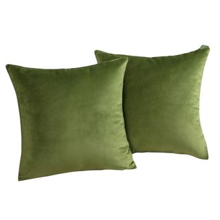 Phantoscope Modern Green Throw Pillow