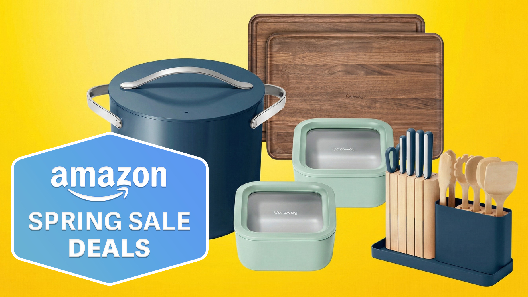 Collage of Caraway kitchen gear