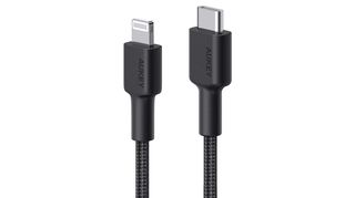 best iPhone chargers - Aukey 6.6-foot Braided USB-C to Lightning Cable