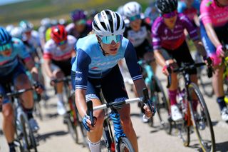 SARGENTES DE LA LORA SPAIN MAY 20 Tayler Wiles of United States and Team Trek Segafredo during the 6th Vuelta a Burgos Feminas 2021 Stage 1 a 100km stage from Villadiego to Sargentes de la Lora 1013m VueltaBurgos BurgosFem UCIWWT on May 20 2021 in Sargentes de la Lora Spain Photo by Luc ClaessenGetty Images