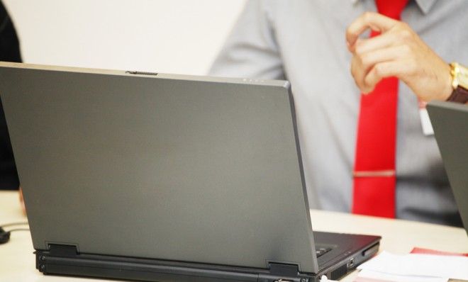 Man working on computer