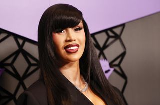 US rapper Cardi B attends the 4th annual Hollywood Unlocked Impact Awards at the Beverly Hilton in Beverly Hills, California, on June 21, 2024.