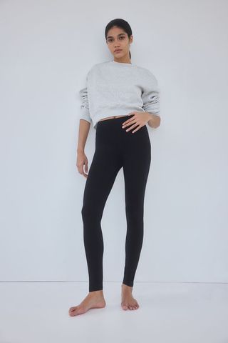 Cotton-Blend Leggings