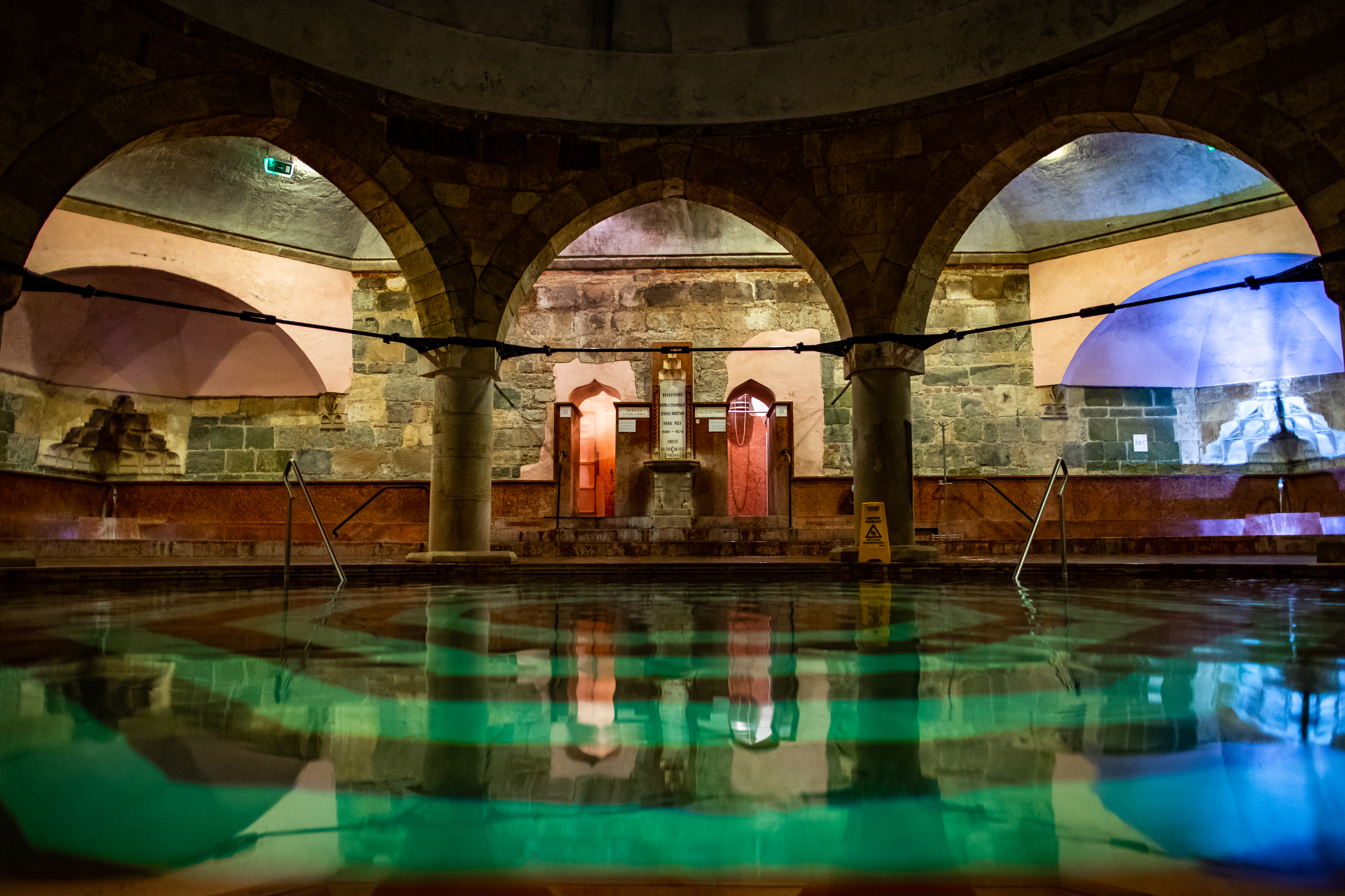 Inside of the domed Rudas Bath