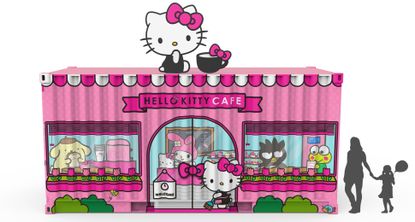 A rendering of the Hello Kitty Cafe.