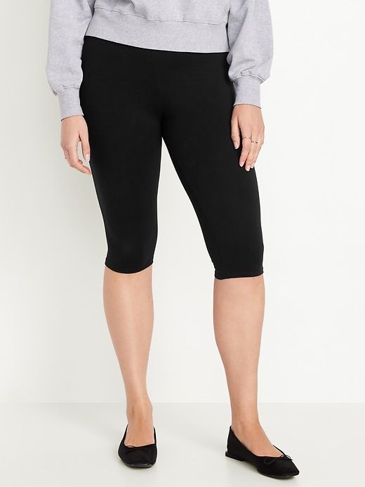 High-Waisted Fashion Layering Capri Legging