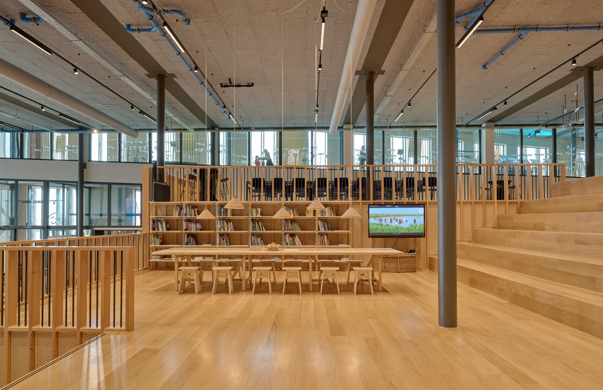 interiors of Wadden Sea centre in the Netherlands by Dorte Mandrup