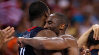 Dwight Howard and Kobe Bryant in The Redeem Team