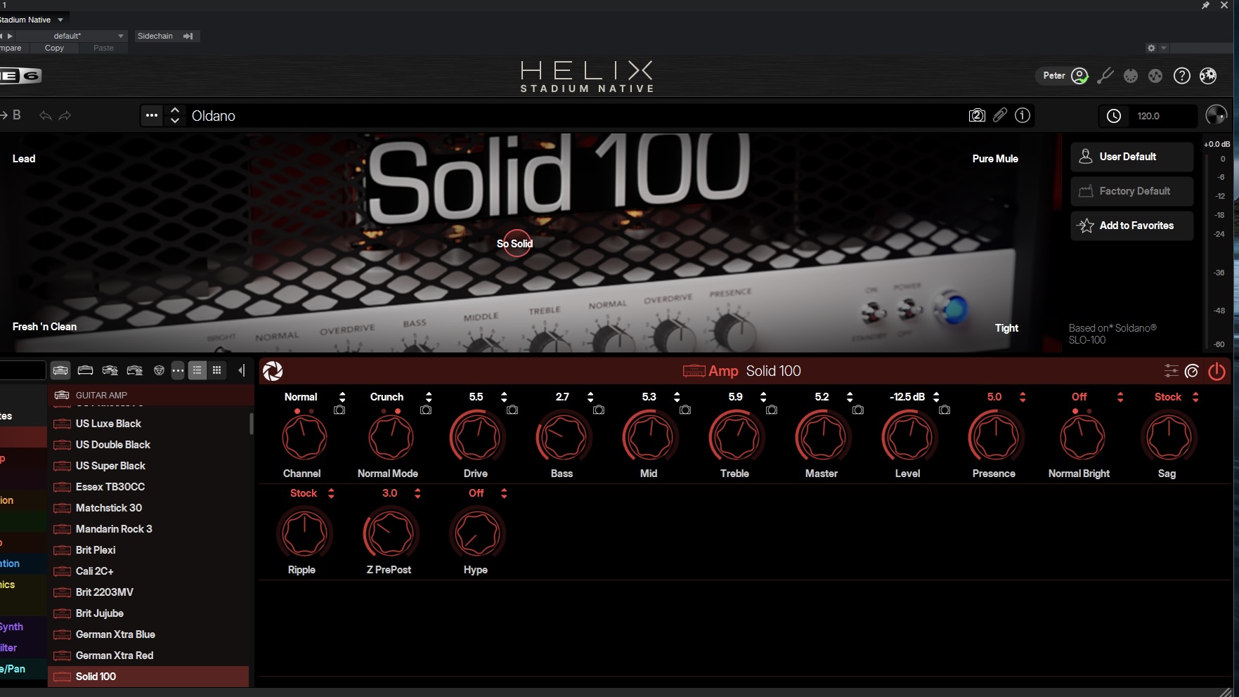 Line 6 Helix Stadium Native