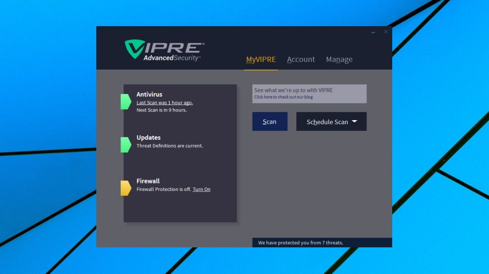 configure vipre advanced security to allow quickbooks