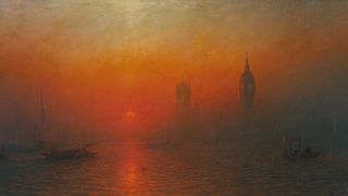James Francis Danby Houses of Parliament from the river TV art