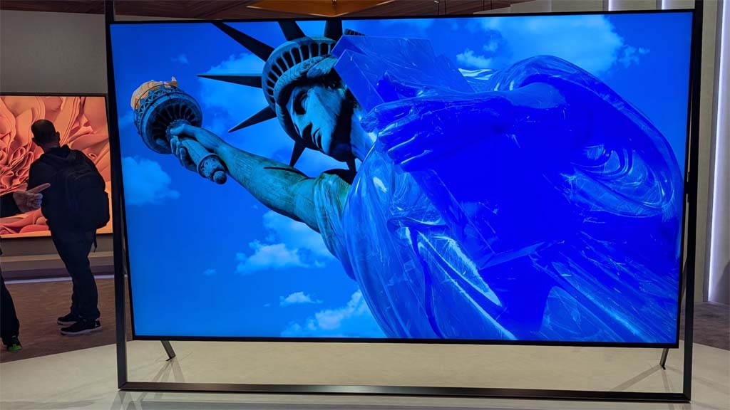 Samsung&rsquo;s massive 130-inch consumer set uses Micro RGB technology that would be perfect for your lobby or in other applications for high-quality view with a multiviewer.