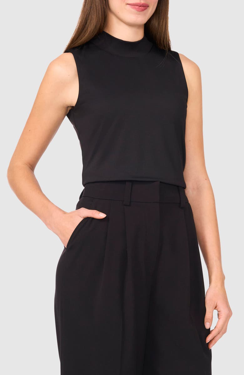 Sleeveless Mock Neck Top