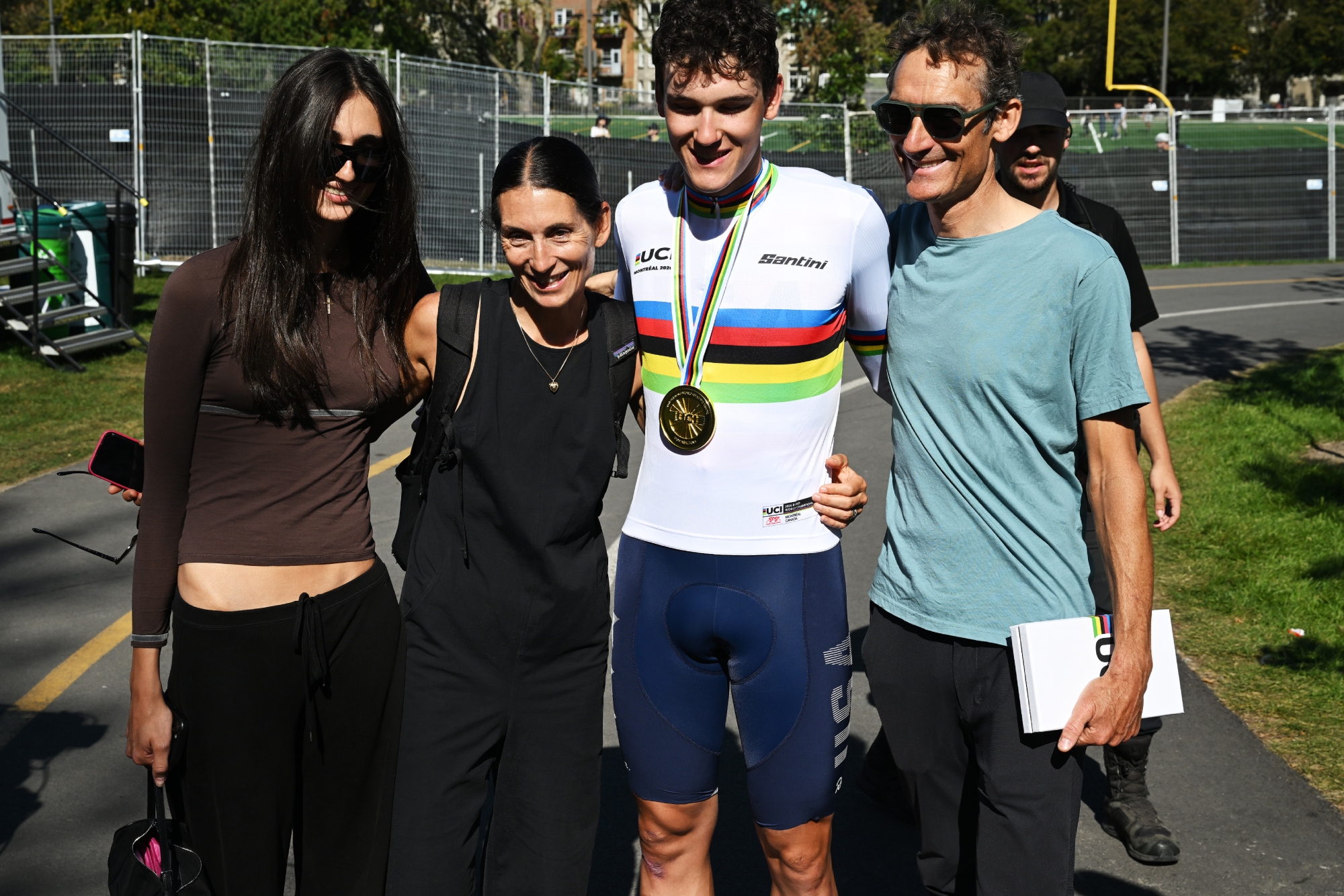 Ashlin Barry with his family, including father Michael Barry and mother Dede Demet-Barry