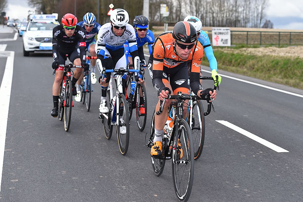The riders were working well together in the move at Dwars door Vlaanderen