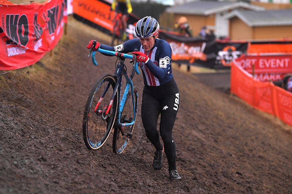 Katie Compton at the Bogense World Championships
