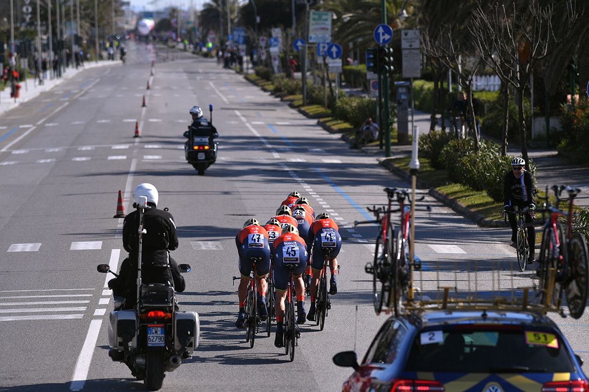 Bahrain-Merida at Tirreno-Adriatico