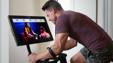 Man using the ProForm Pro C22 exercise bike