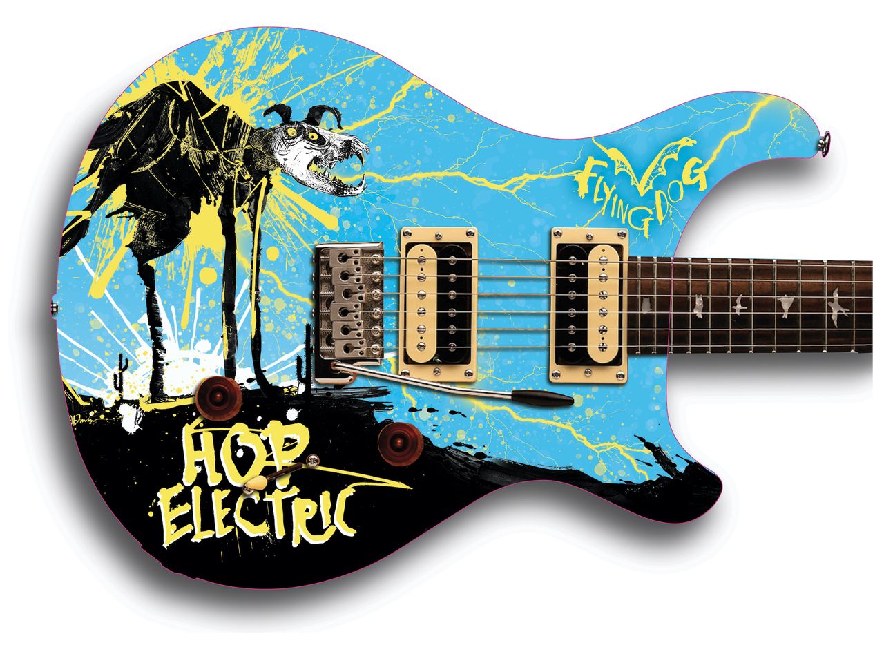 The new PRS Flying Dog Hop Electric SE Custom 24