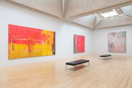 Installation view of ‘Frank Bowling’ at Tate Britain