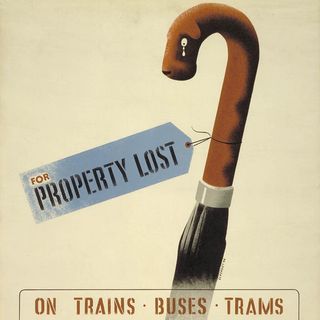 For Property Lost, by Tom Eckersley, 1945