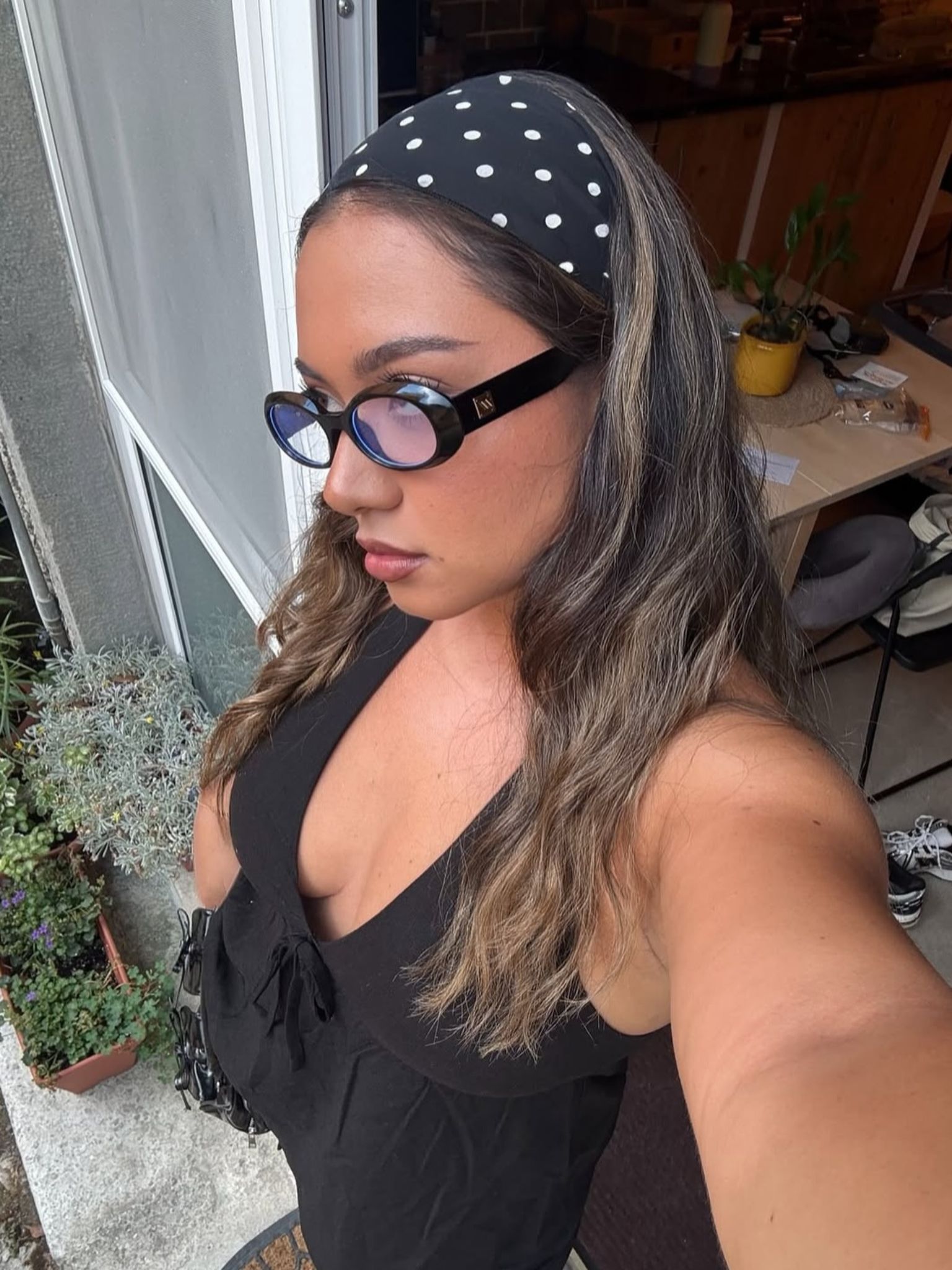 polka dot summer hair accessories
