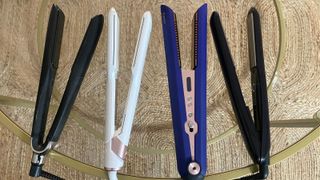 a selection of the best straighteners for curly hair ready for testing