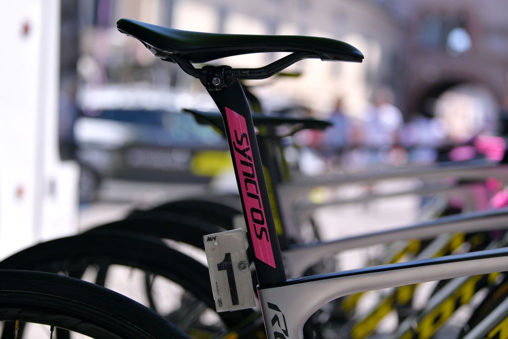 The Synchros seatpost got the pink treatment, too