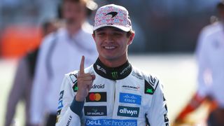 Race winner Lando Norris of Great Britain and McLaren celebrates in parc ferme during the F1 Grand Prix of Mexico at Autodromo Hermanos Rodriguez on October 26, 2025 in Mexico City, Mexico.