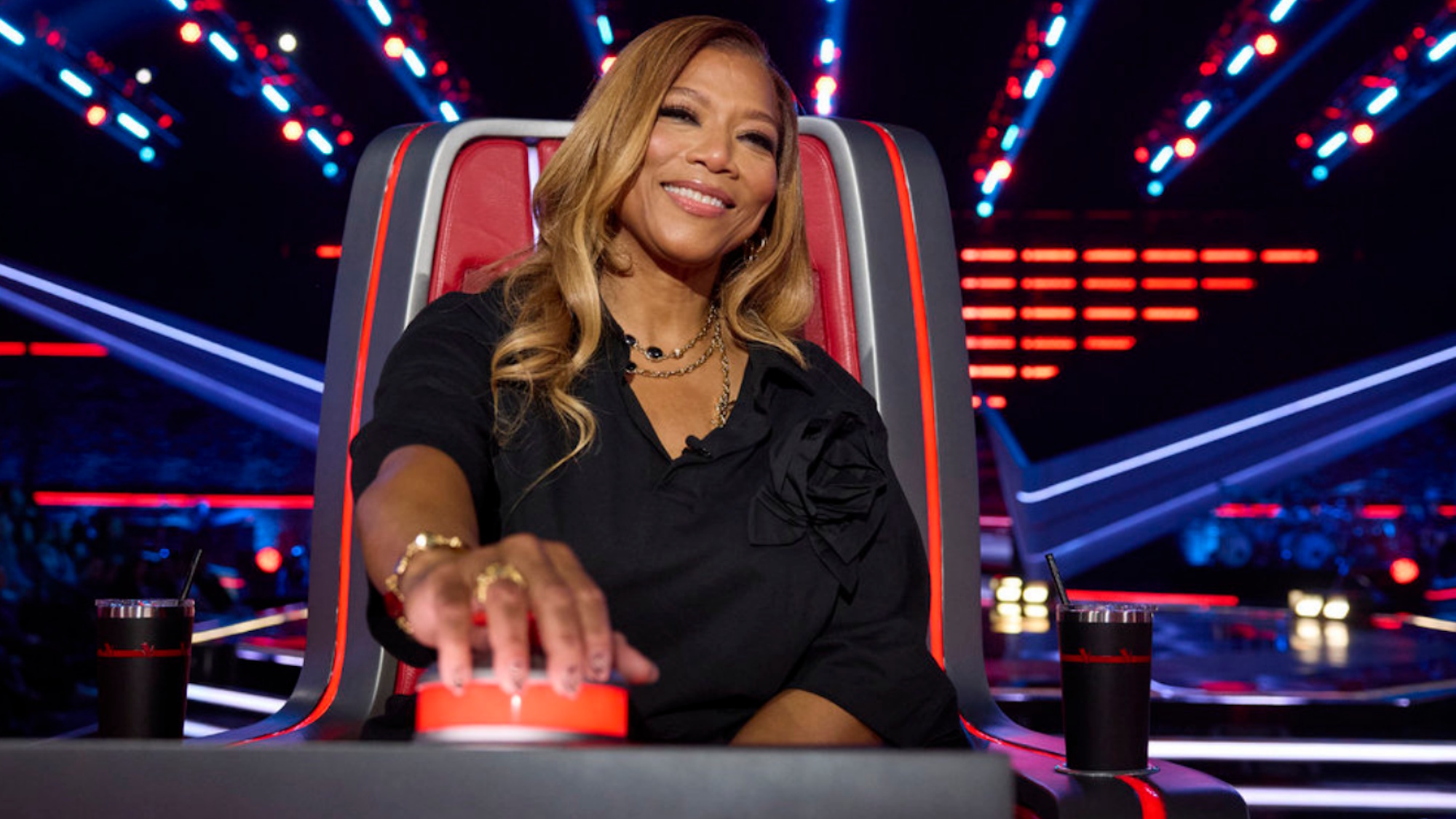 Queen Latifah is shown on The Voice Season 30.