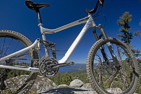 The Giant Trance X0 on display with the beautiful Northstar at Tahoe in the background.