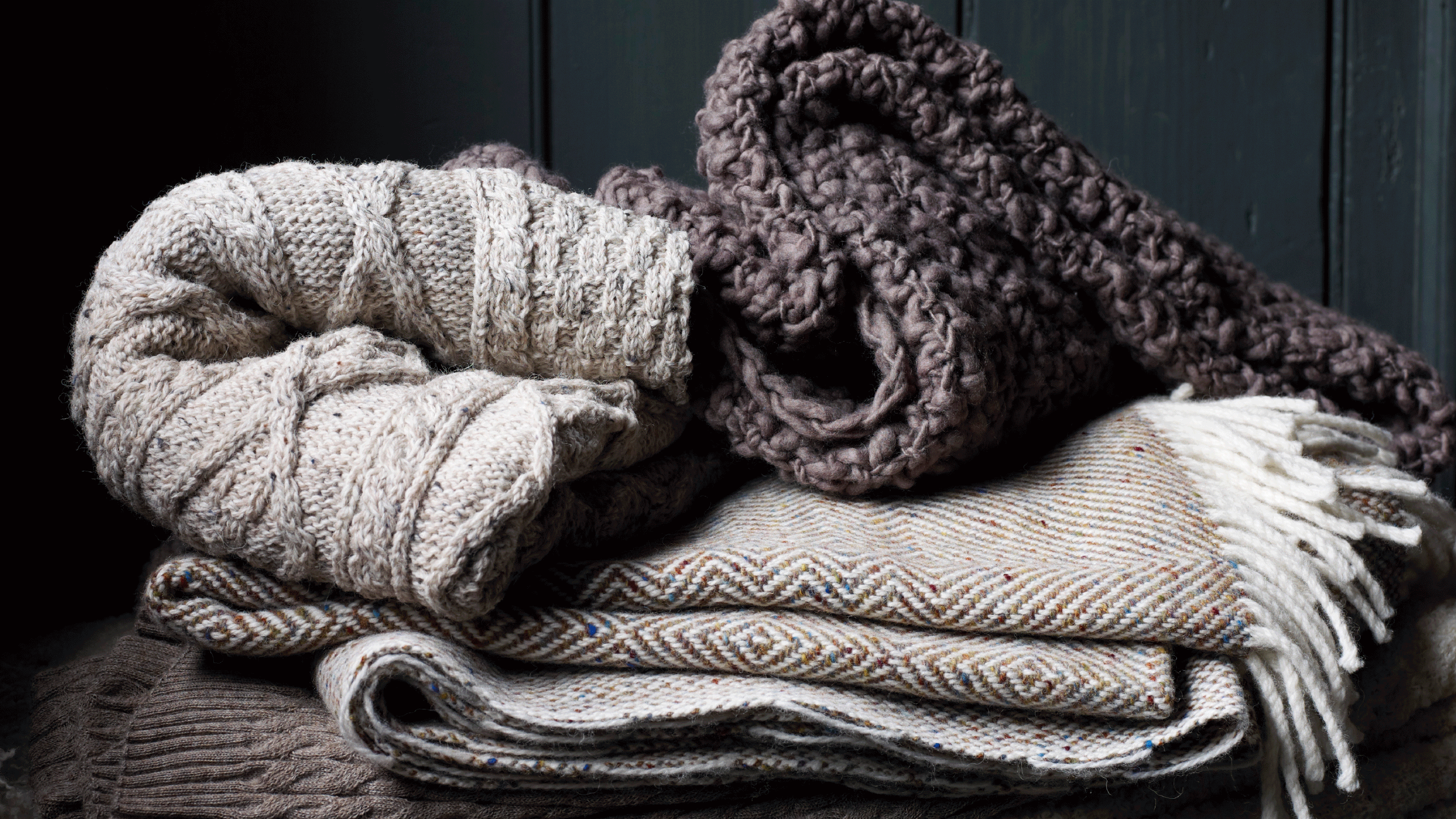 Gif of revolving images showing cosy interiors