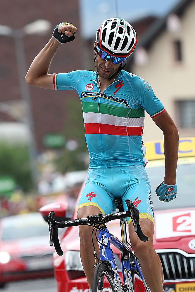 Vincenzo Nibali (Astana) wins stage 19 of the Tour de France