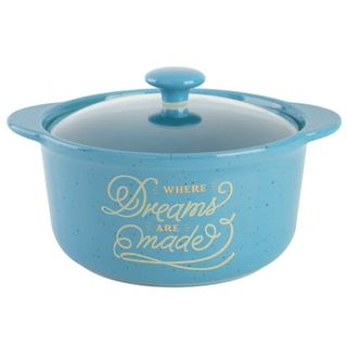 Wanda June Home Where Dreams Are Made Blue 2.3-Quart Stoneware Casserole by Miranda Lambert