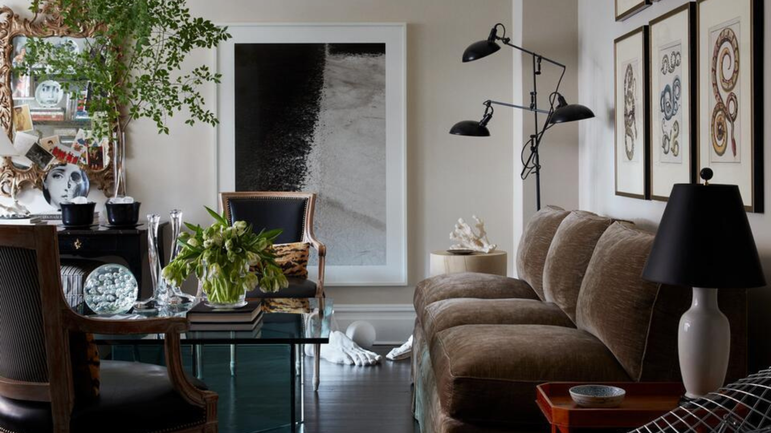 This New York Fashion Insider’s Apartment Is a ‘Gentleman’s Salon,’ Dressed in Menswear Fabrics