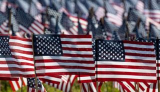 memorial day american flags
