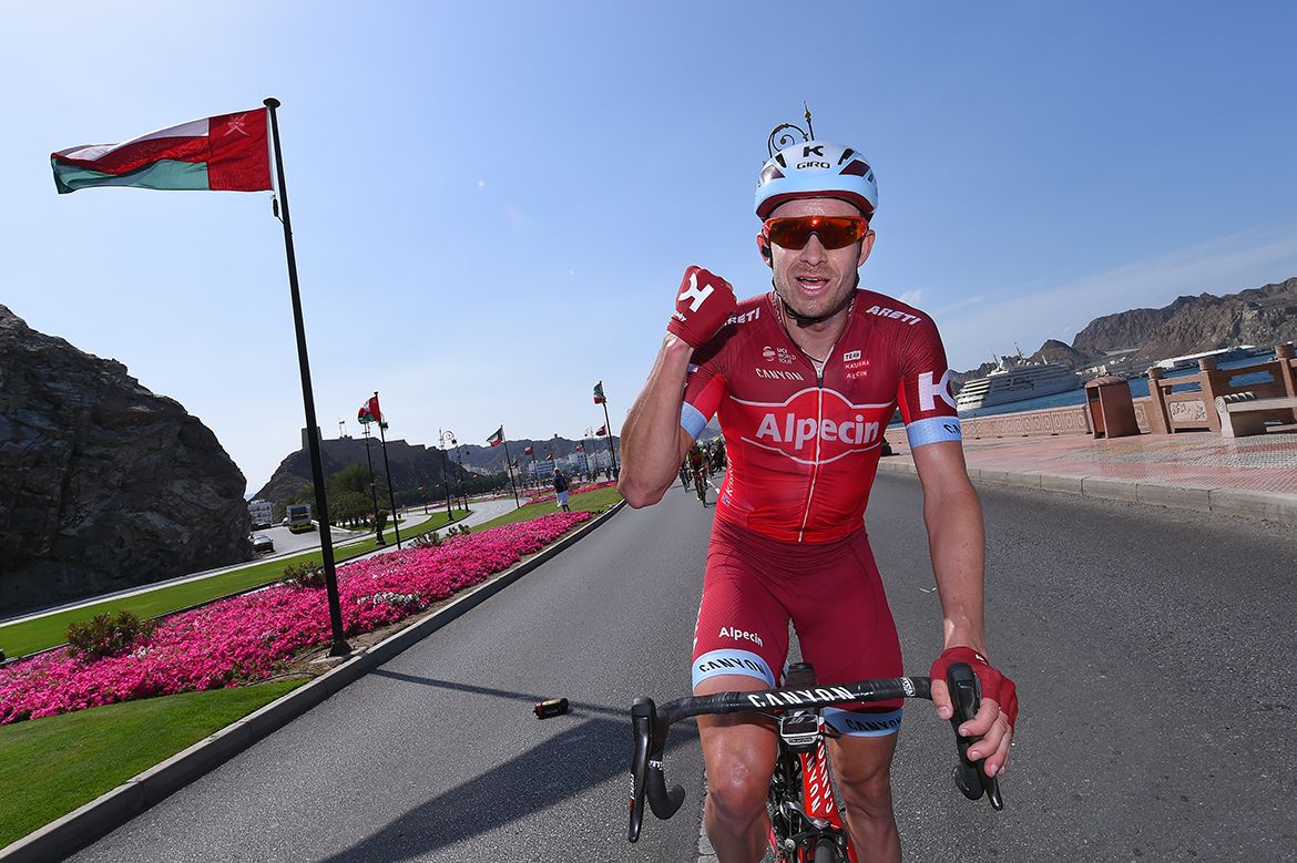 Kristoff enjoying his victory