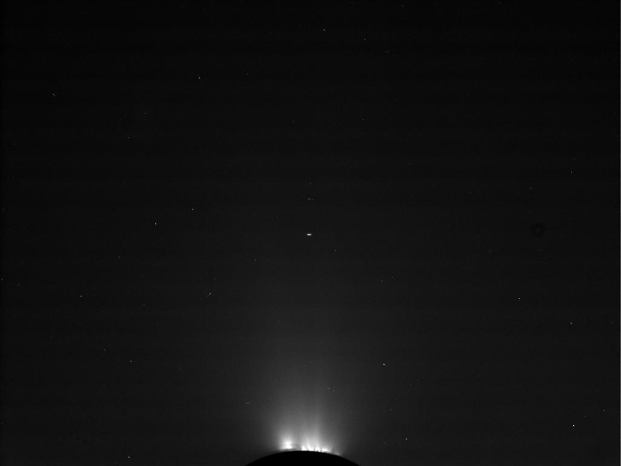 Enceladus&#039;s plume