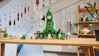 Lego Welcome to Emerald City set and minifigures on a table