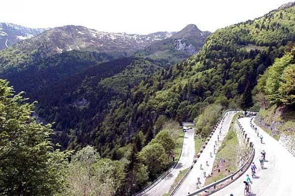 The Dolomites offer spectacular views and a bike race to boot!