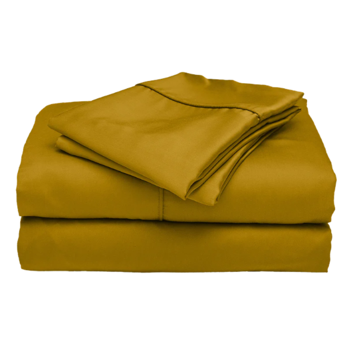 A saffron bamboo signature sateen sheet set from Ettitude