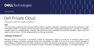 Dell Private Cloud Solution Brief