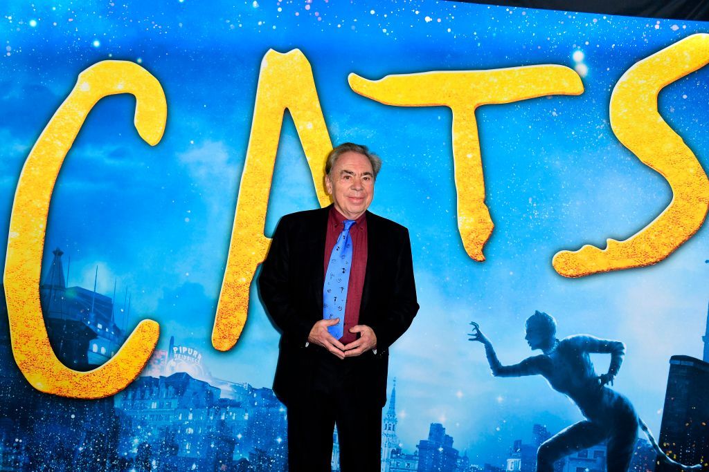 Andrew Lloyd Webber arrives for the world premiere of &amp;quot;Cats&amp;quot; at the Alice Tully Hall in New York City, on December 16, 2019.