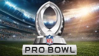 Pro Bowl 2022 symbol on NFL football field