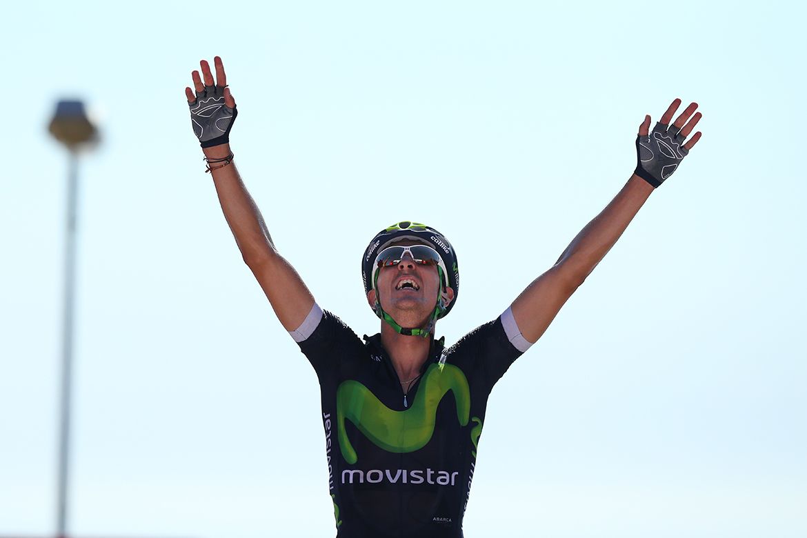 Ruben Fernadez (Movistar) thought he'd won the stage