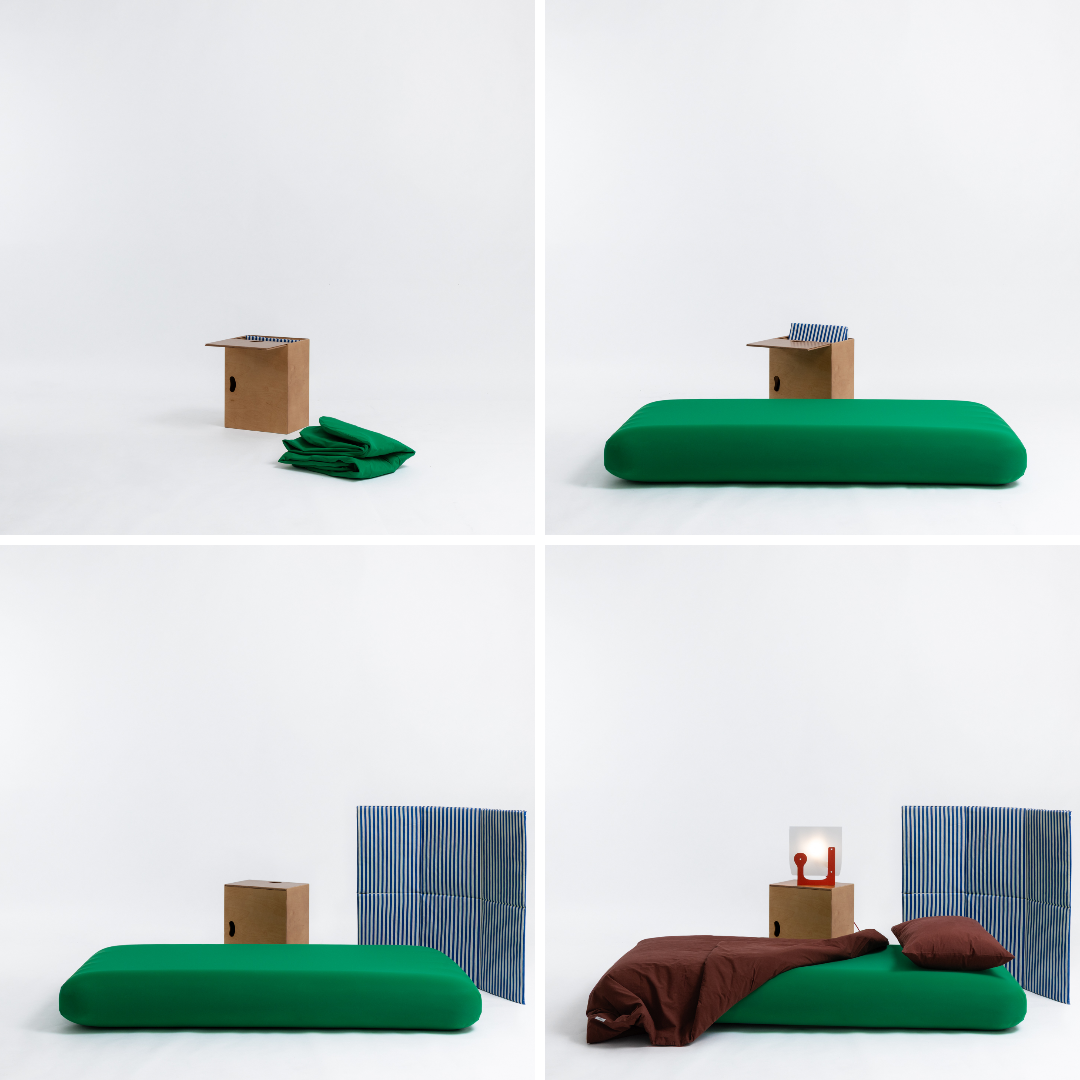 Th&amp;eacute;lonious Goupil and campeggi's 'bed in a box' for salone del mobile 2026
